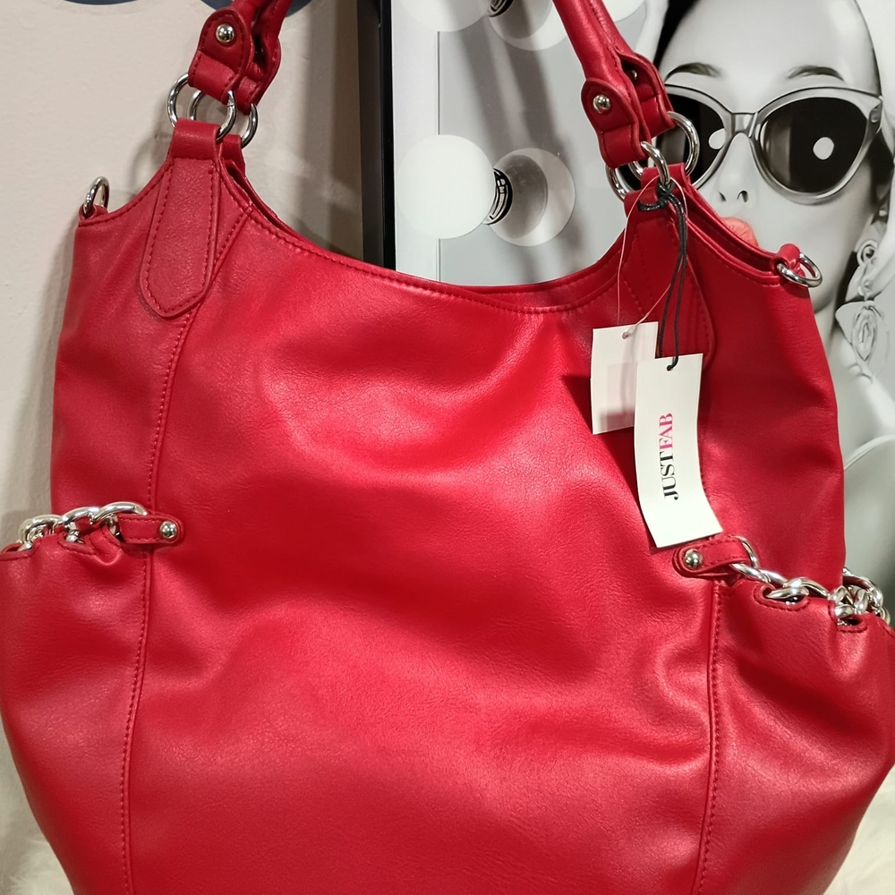 Stylish Red JustFab Women's Bag